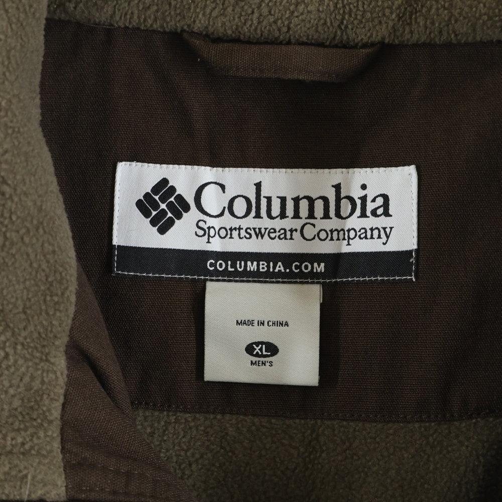 Columbia(コロンビア) ロゴ刺繍 裏地フリース ジップアップ ロマビスタ ブルゾン ジャケット ブラウン 207 PM3239