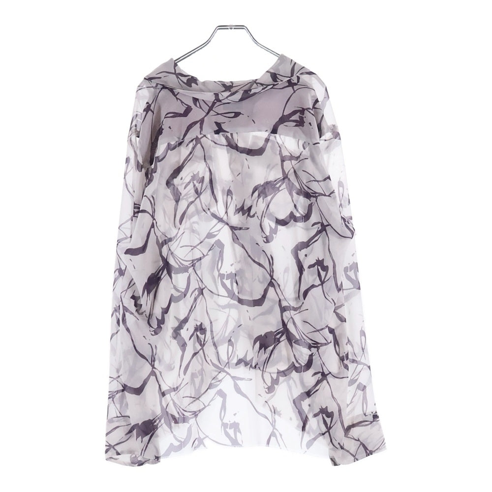 Needles(ニードルス) 20AW C.O.B. CLASSIC SHIRT クラシック オープンカラー長袖シャツ シアーシャツ パープル KP082