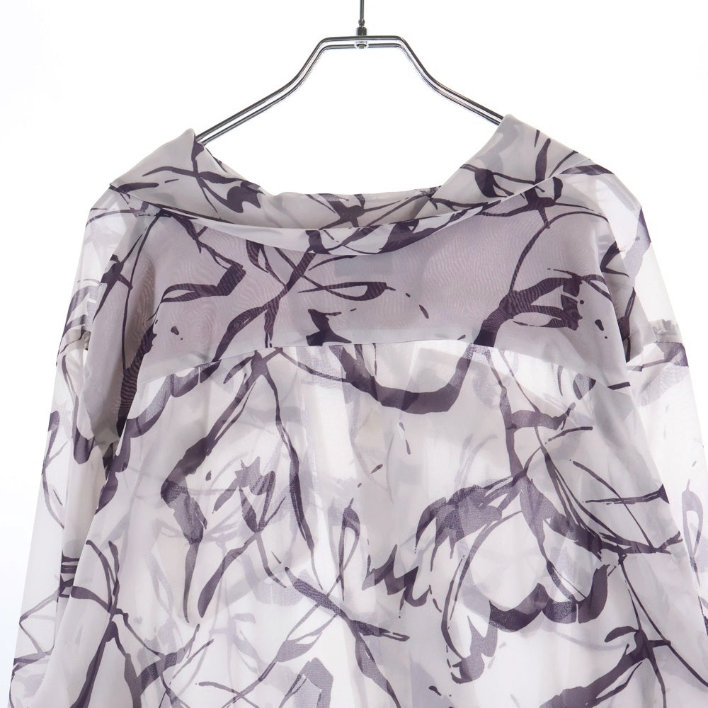 Needles(ニードルス) 20AW C.O.B. CLASSIC SHIRT クラシック オープンカラー長袖シャツ シアーシャツ パープル KP082