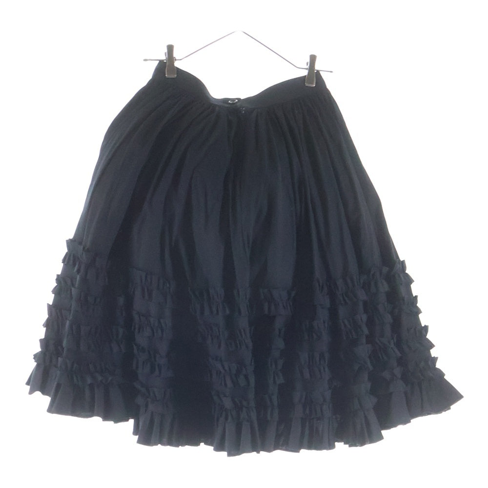 COMME DES GARCONS GIRL(コムデギャルソンガール) 21SS Bear Ruffle Skirt クマ フリル スカート ブラック NG-S001 レディース