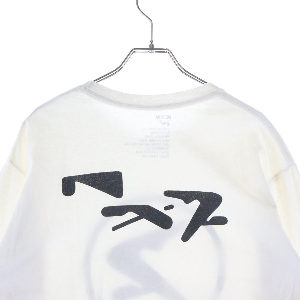 NEXUS7(ネクサスセブン) L/S Tee オマージュデザイン 両面プリント クルーネック長袖Tシャツ カットソー ホワイト