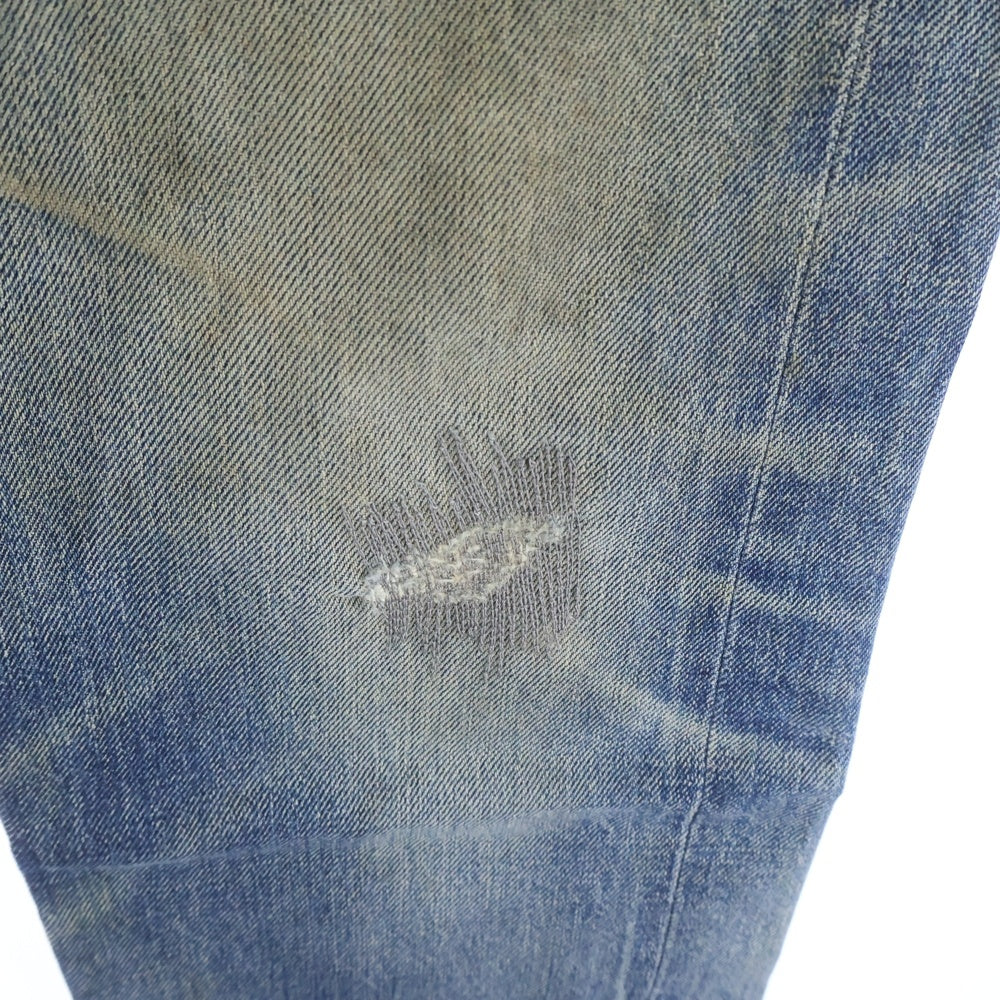 ELECTRIC COTTAGE(エレクトリックコテージ) 90s DENIM PANTS VINTAGE 初期 布パッチ 赤耳ポケット ジッパーフライ デニムパンツ ジーンズ インディゴ