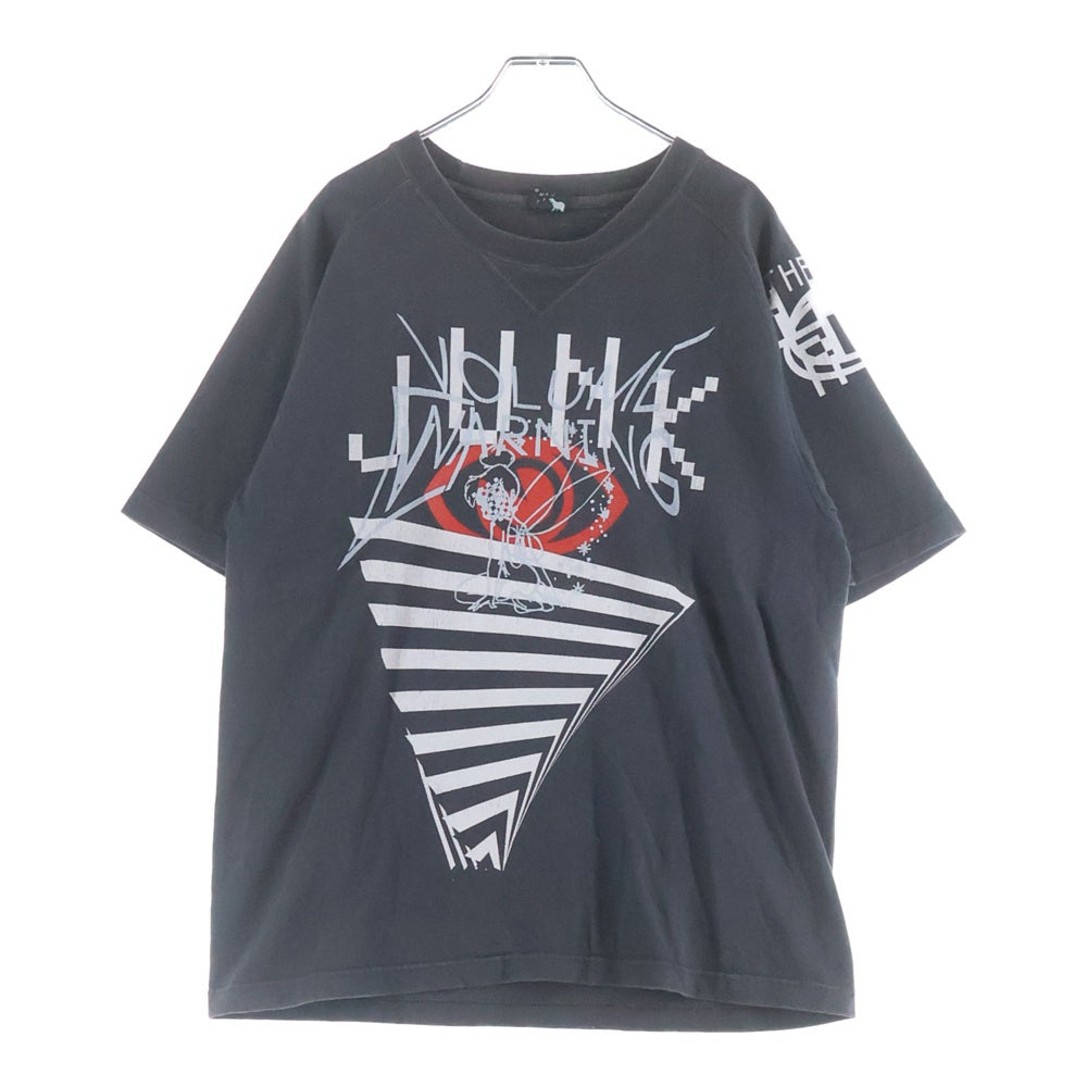 VINTAGE(ヴィンテージ) 00s TAR VOLUME WARNING JUNK S/S Tee ティーエーアール 両面プリント クルーネック半袖Tシャツ カットソー ブラック
