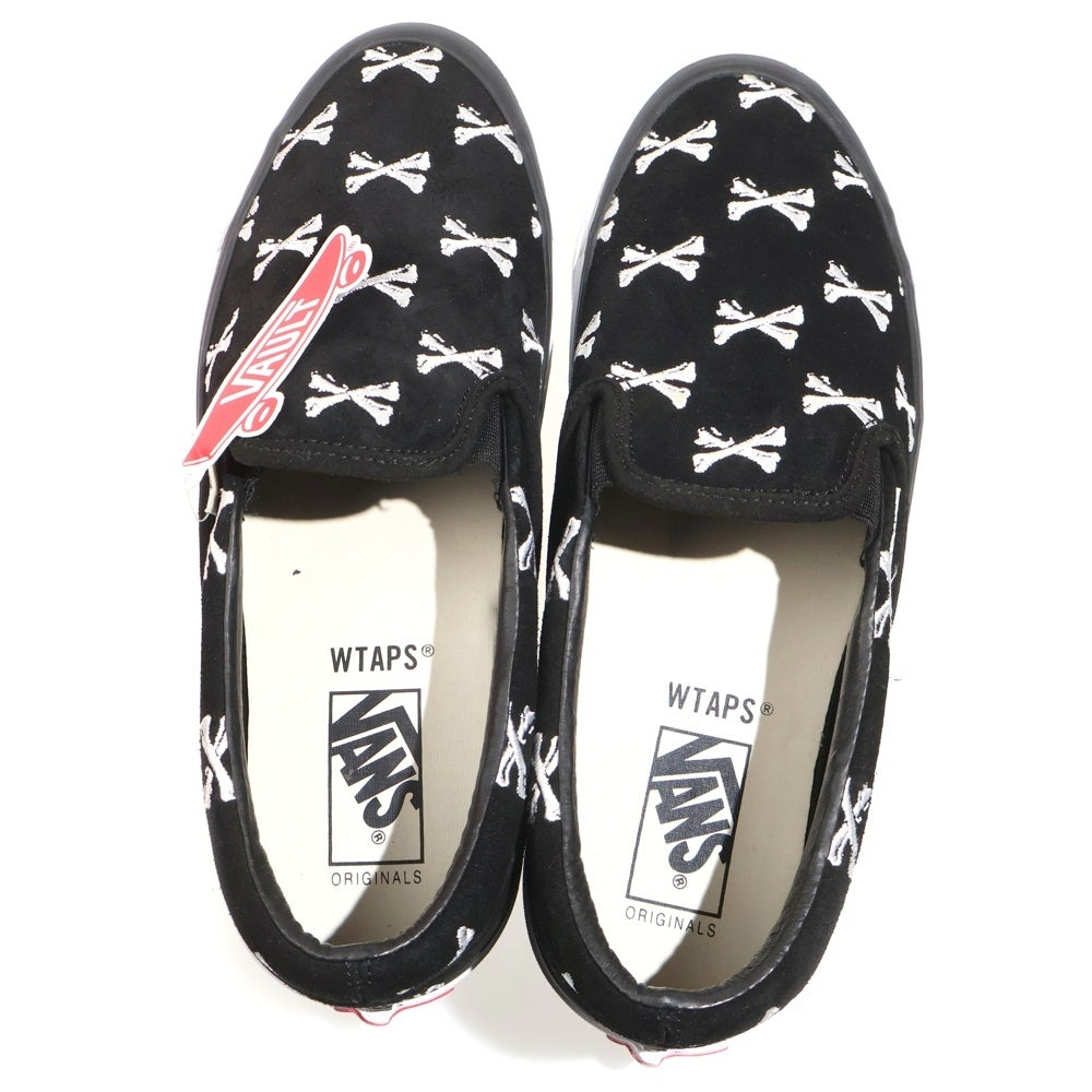 VANS(ヴァンズ) 20AW × WTAPS OG CLASSIC SLIP-ON LX ダブルタップス クラシック スリッポン クロスボーン ローカットスニーカー ブラック US9.5/27.5cm VN0A45JKK08