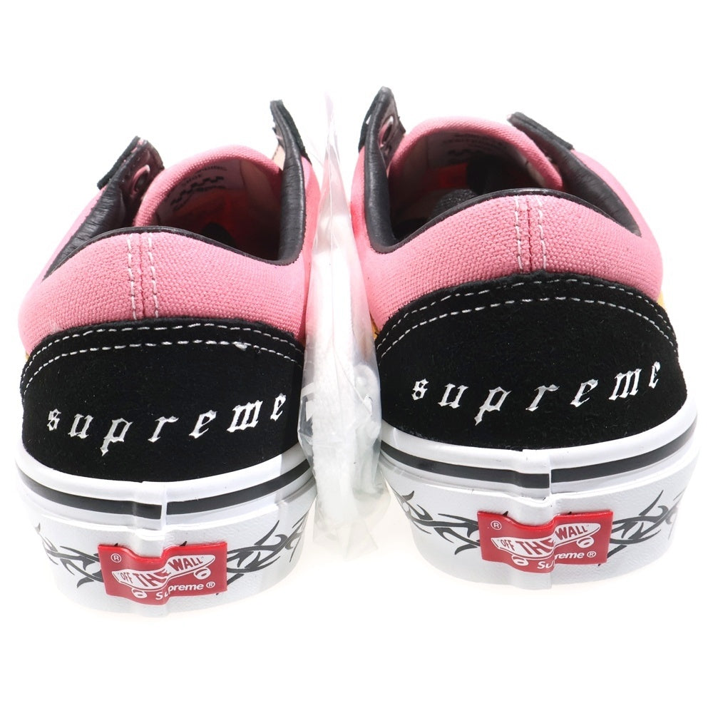 SUPREME(シュプリーム) 21AW × VANS SKATE OLD SKOOL TRIBAL BARBED WIRE オールドスクール トライバルバーブドワイヤー ローカットスニーカー ピンク/イエロー US6/24cm VN0A5KRXB9P