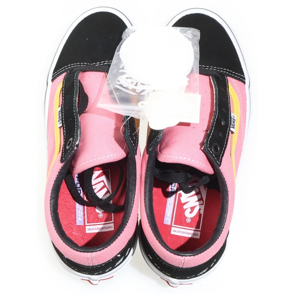 SUPREME(シュプリーム) 21AW × VANS SKATE OLD SKOOL TRIBAL BARBED WIRE オールドスクール トライバルバーブドワイヤー ローカットスニーカー ピンク/イエロー US6/24cm VN0A5KRXB9P