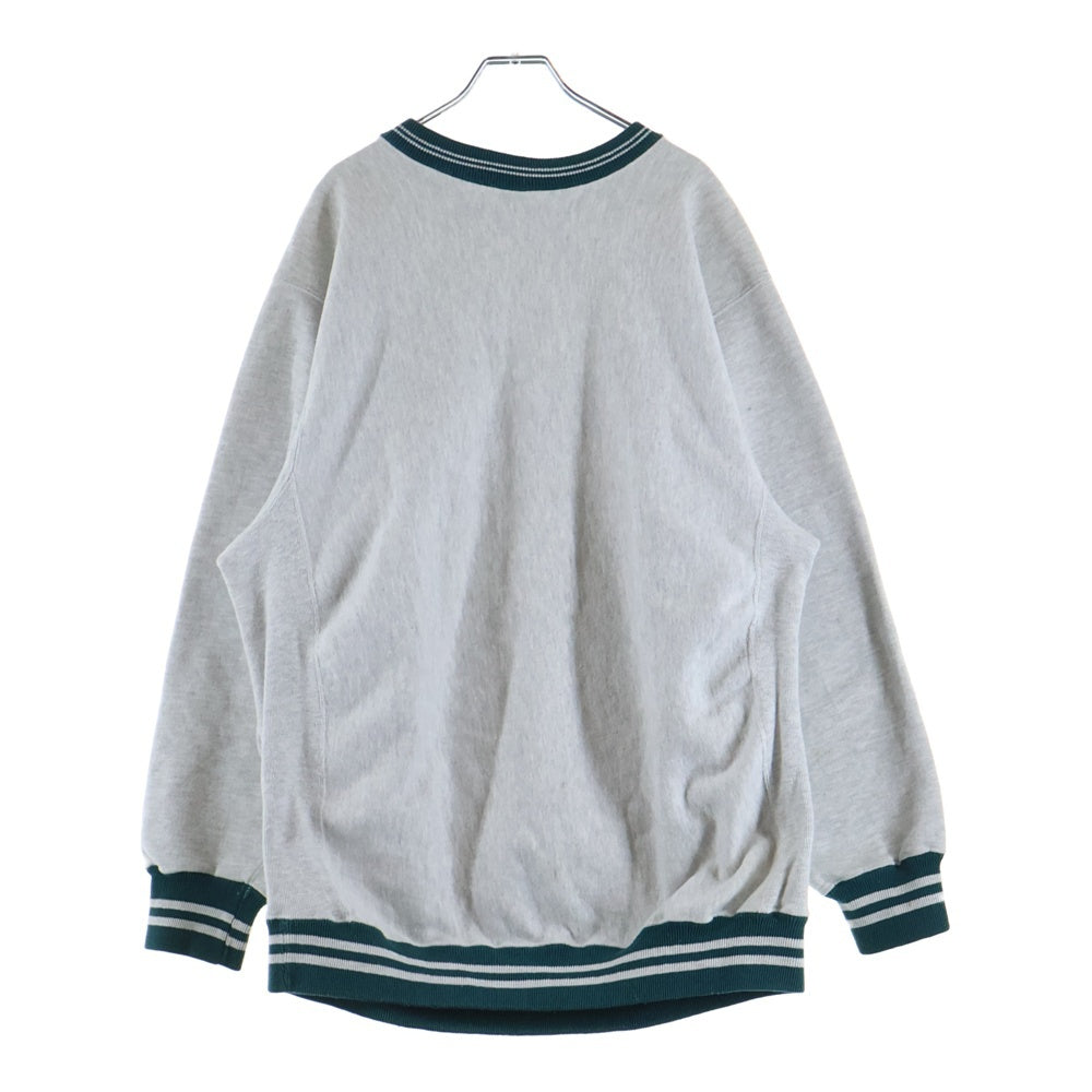 CHAMPION(チャンピオン) 90s Logo Embroidery Sweat Shirts ロゴ刺繍 クルーネック スウェット スウェットシャツ アッシュ