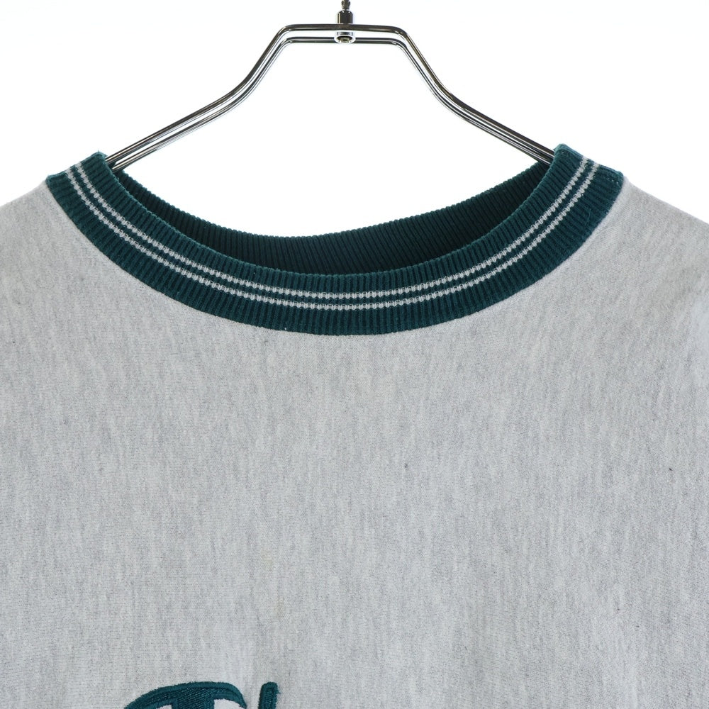 CHAMPION(チャンピオン) 90s Logo Embroidery Sweat Shirts ロゴ刺繍 クルーネック スウェット スウェットシャツ アッシュ