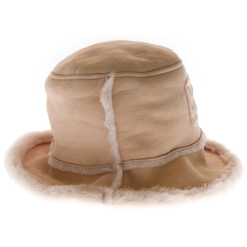 UGG(アグ) シープスキン ファー バケットハット ピンク レディース