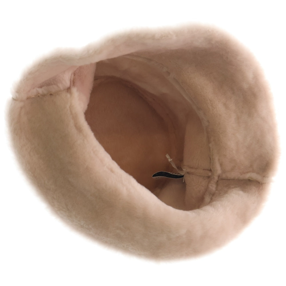 UGG(アグ) シープスキン ファー バケットハット ピンク レディース