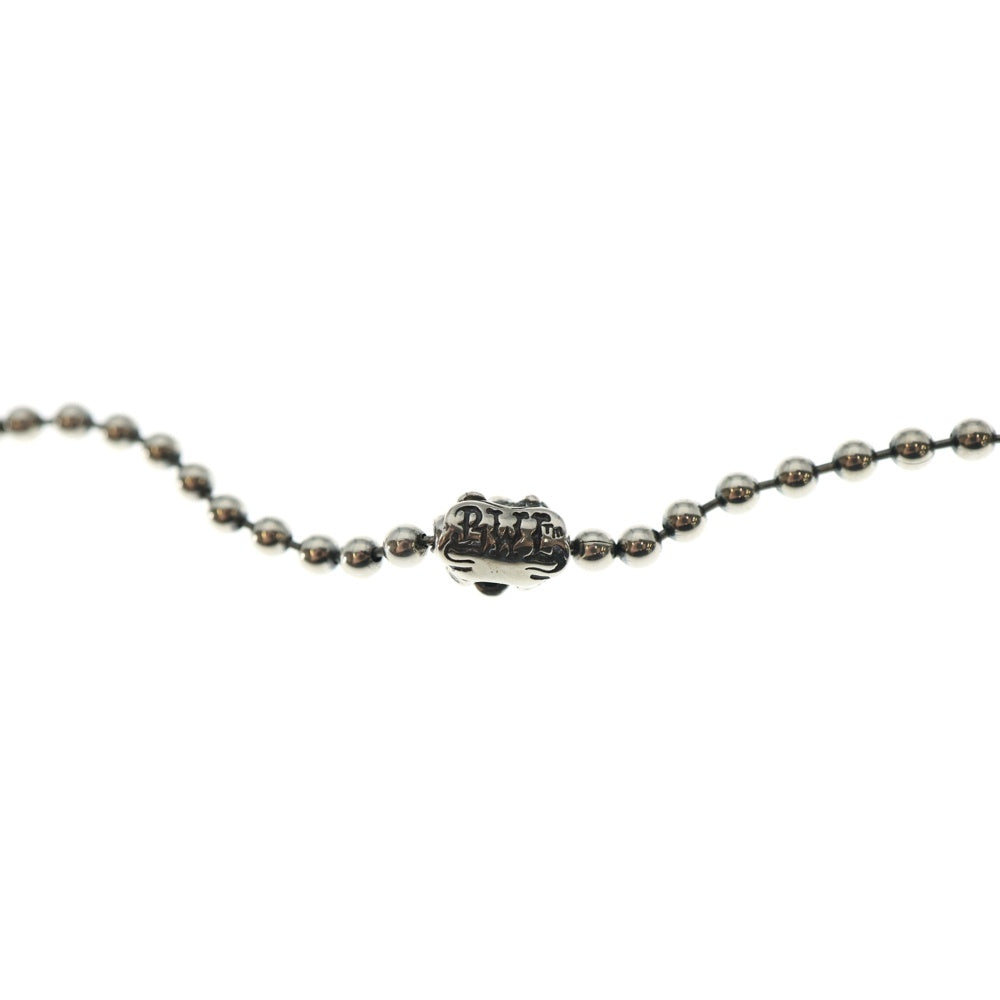 Bill Wall Leather/BWL(ビルウォールレザー) BALL CHAIN SKULL スカルクロスボーン ボールチェーン ネックレス シルバー