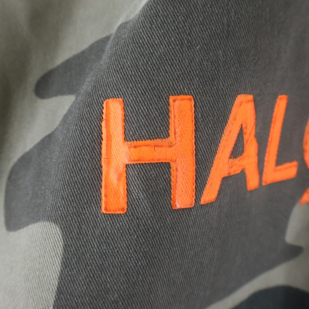 1017 ALYX 9SM(アリクス) x Fostex HALCYON BLVD MA-1 ロゴプリント リバーシブル ジップアップ ボンバージャケット オレンジ/グレー