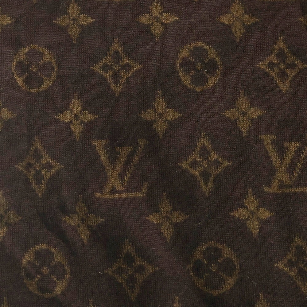 LOUIS VUITTON(ルイヴィトン) モノグラム カシミヤ マフラー ストール ブラウン レディース