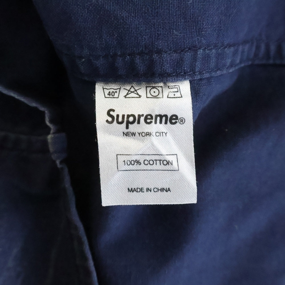 SUPREME(シュプリーム) 13SS Acid Shirt アシッド シワ加工 ボタンダウン 半袖シャツ インディゴ