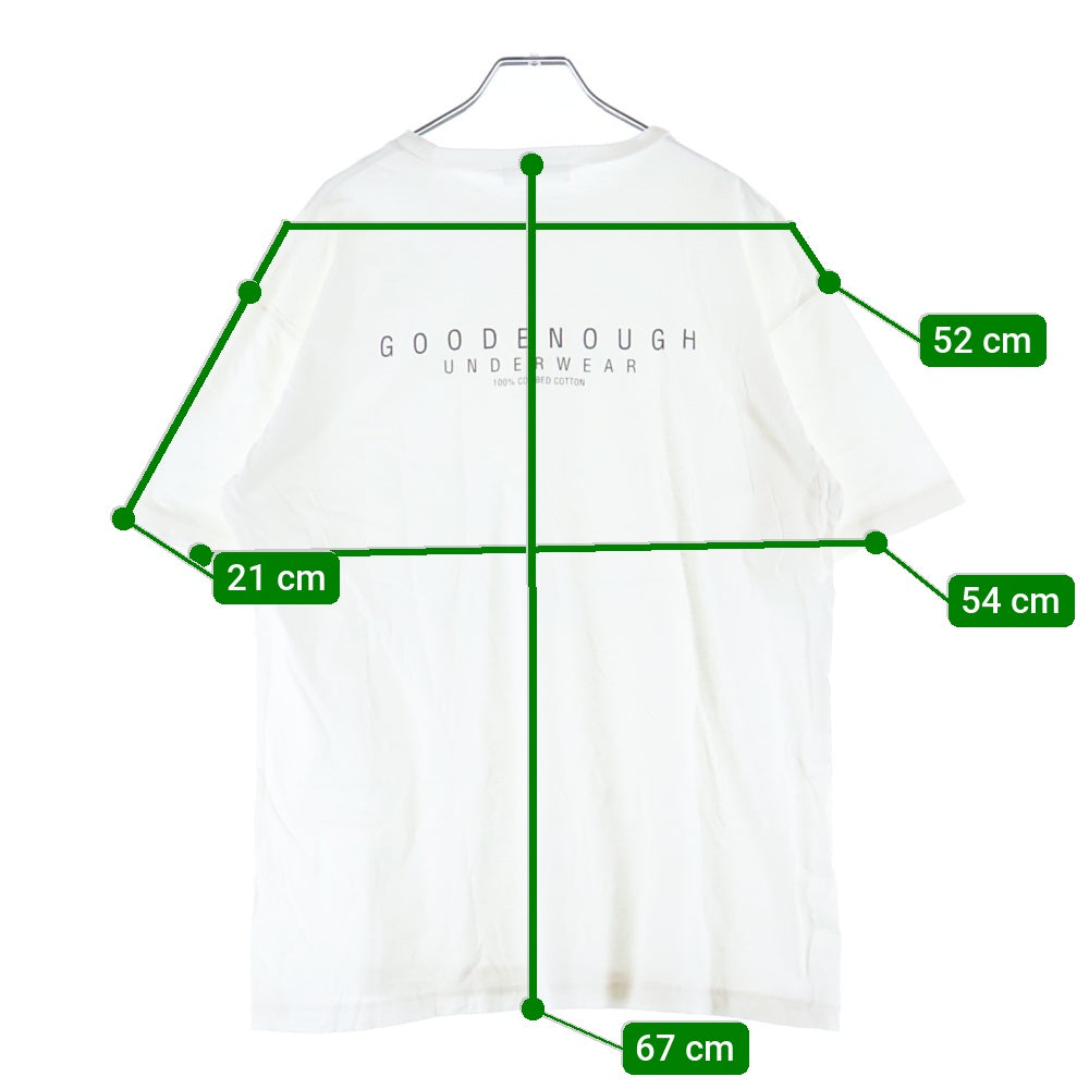 GOODENOUGH(グッドイナフ) 00s UNDER WEAR TEE アンダーウェア クルーネック 半袖Tシャツ カットソー ホワイト