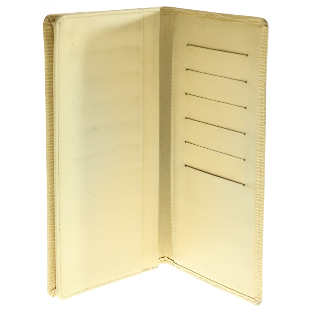 LOUIS VUITTON(ルイヴィトン) エピ ポルトカルト クレディ レザー ロングウォレット 2つ折り長財布 クリーム M63210