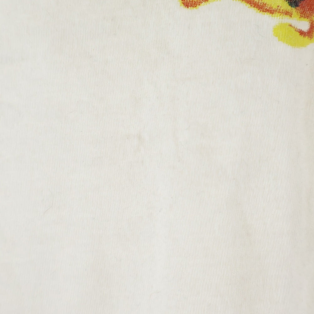 NO BRAND(ノーブランド) Jimmy Hendrix ジミヘンドリックス フロントプリント 半袖Tシャツ カットソー ホワイト