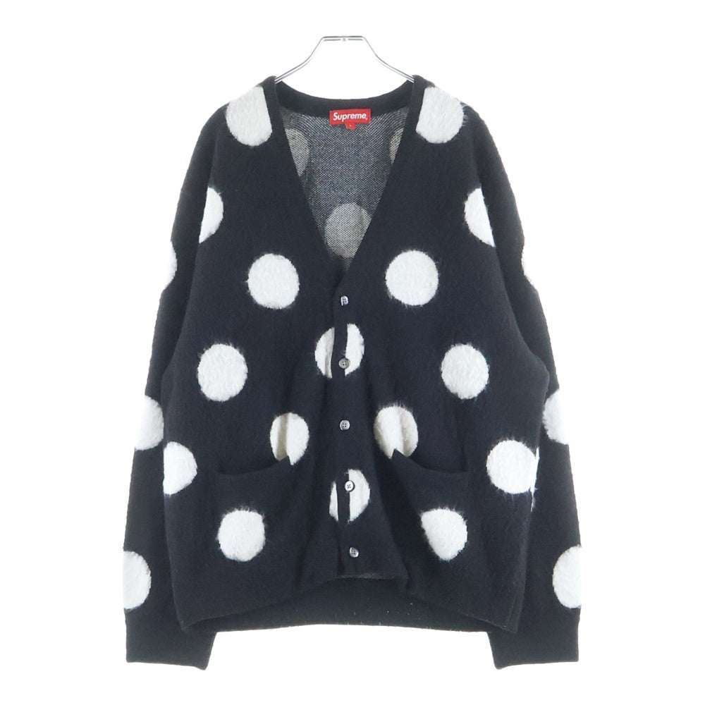 SUPREME(シュプリーム) 20SS Brushed Polka Dot Cardigan ブラッシュド ポルカドット カーディガン ブラック