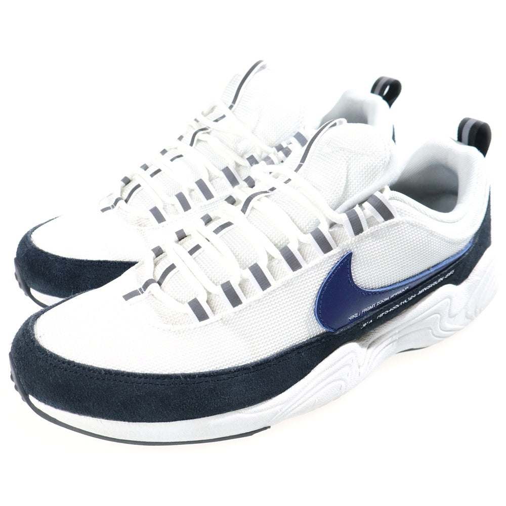 NIKE(ナイキ) ×FRAGMENT AIR ZOOM SPIRIDON SP BLUE VOID フラグメント エアズーム スピリドン ローカットスニーカー ホワイト US10/28cm HF5455-100