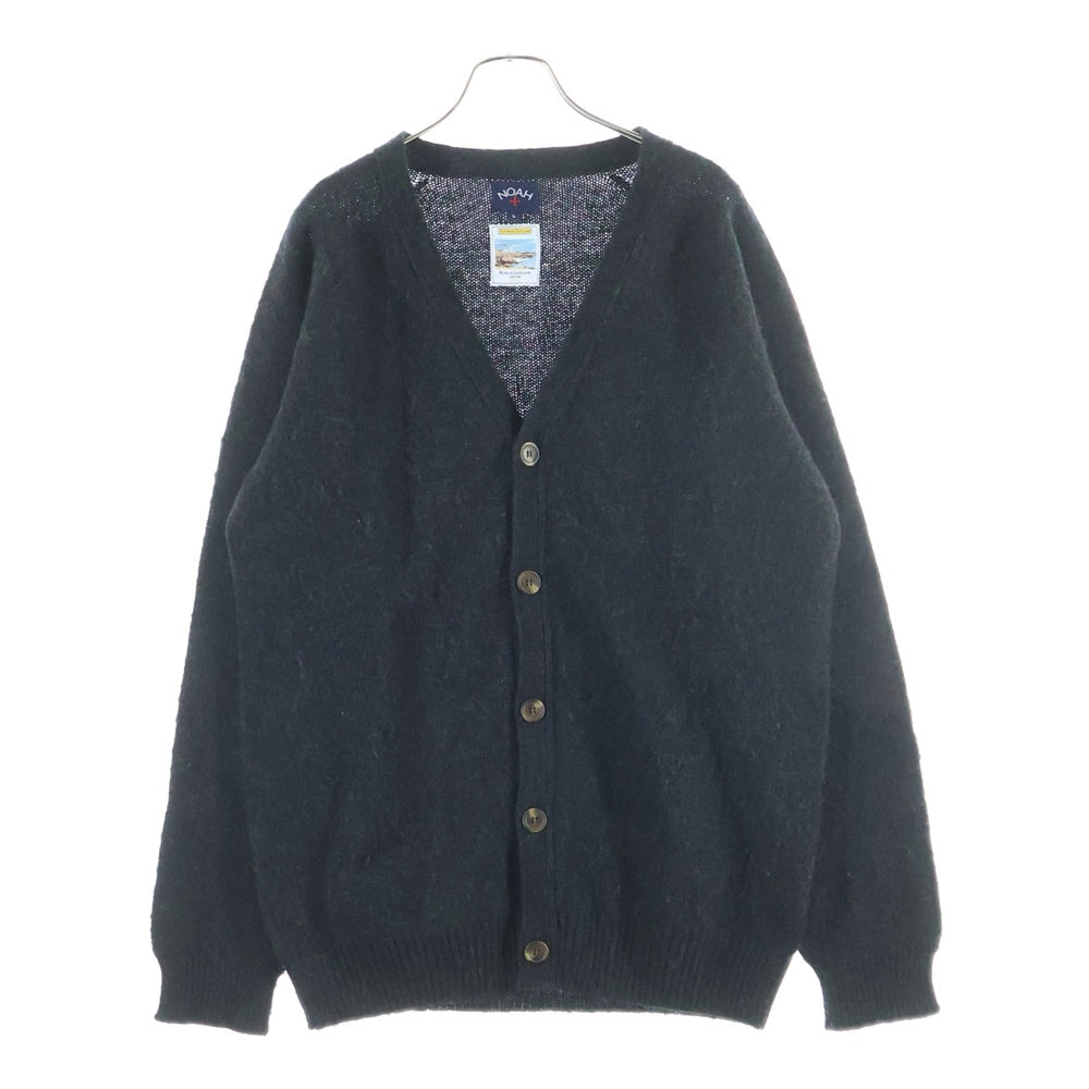 NOAH(ノア) Wool Shetland Cardigan ウール シェットランド カーディガン ブラック