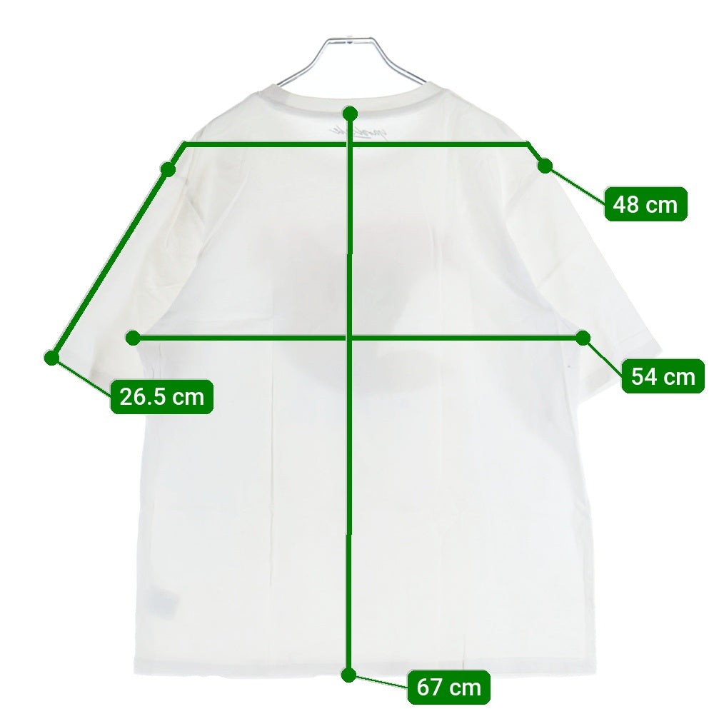 NO BRAND(ノーブランド) Yardsale ヤードセール ロゴプリント 半袖Tシャツカットソー ホワイト