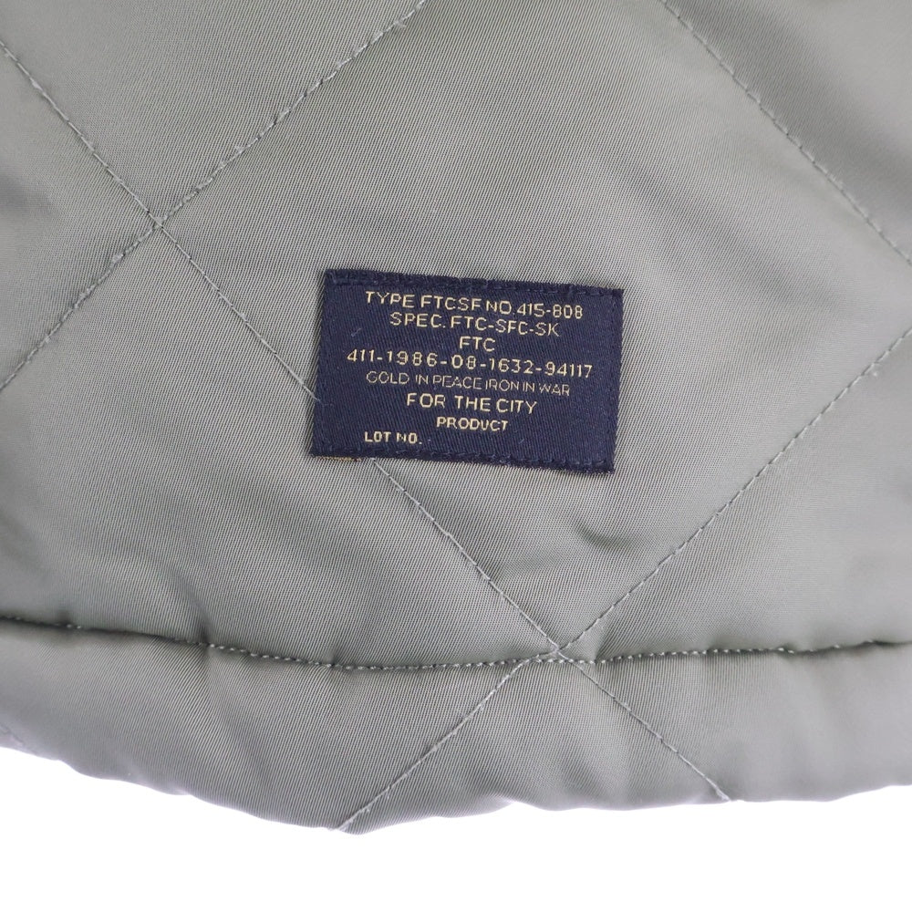 FTC(エフシーティー) 19AW QUILTED WORK JACKET ロリータ キルティング バッグプリント ワークジャケット カーキ FTC019AWJ08