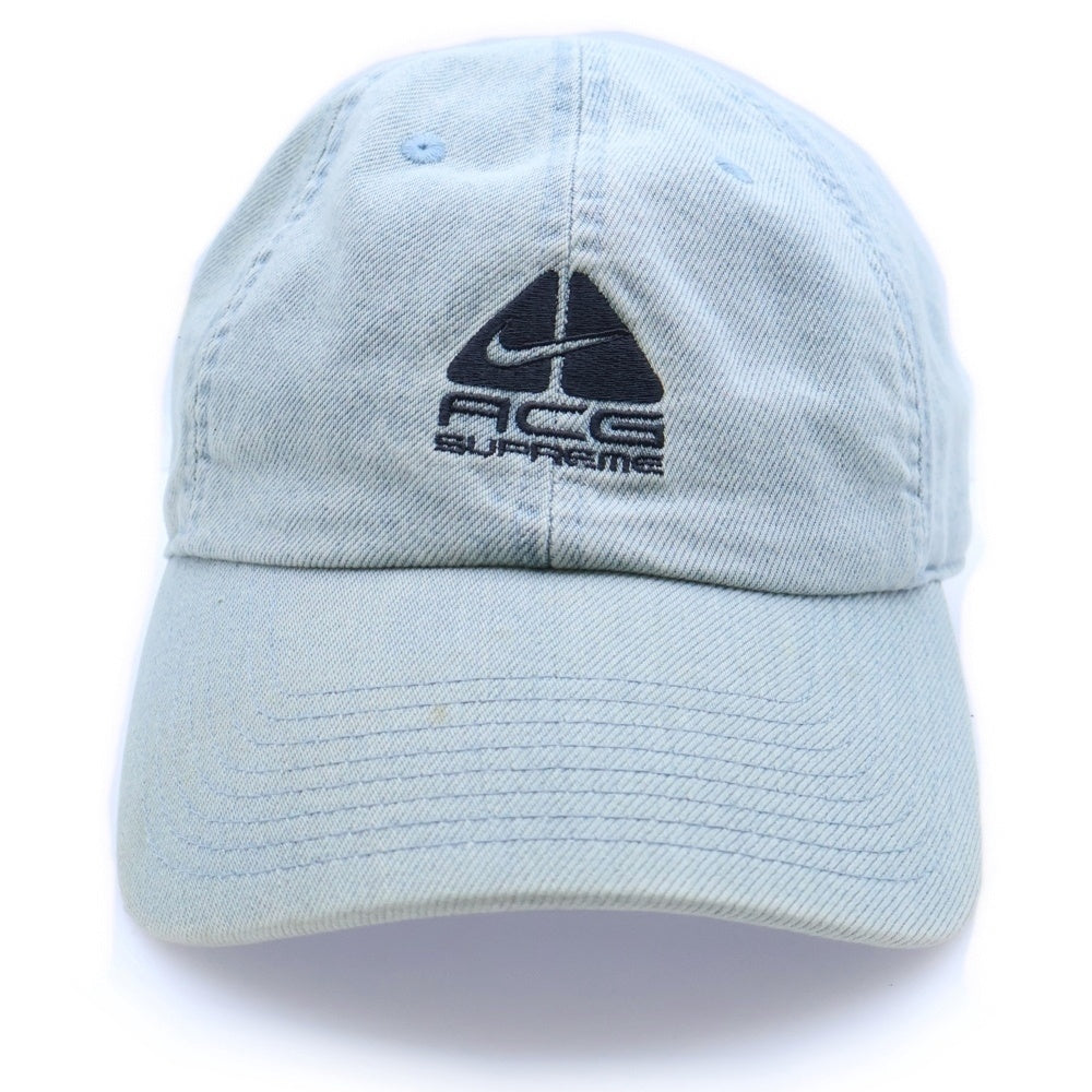 SUPREME(シュプリーム) 22AW × NIKE ACG Denim 6-Panel Cap ナイキ エーシージー 6パネル デニム ベースボールキャップ 帽子 インディゴ DQ7832-469