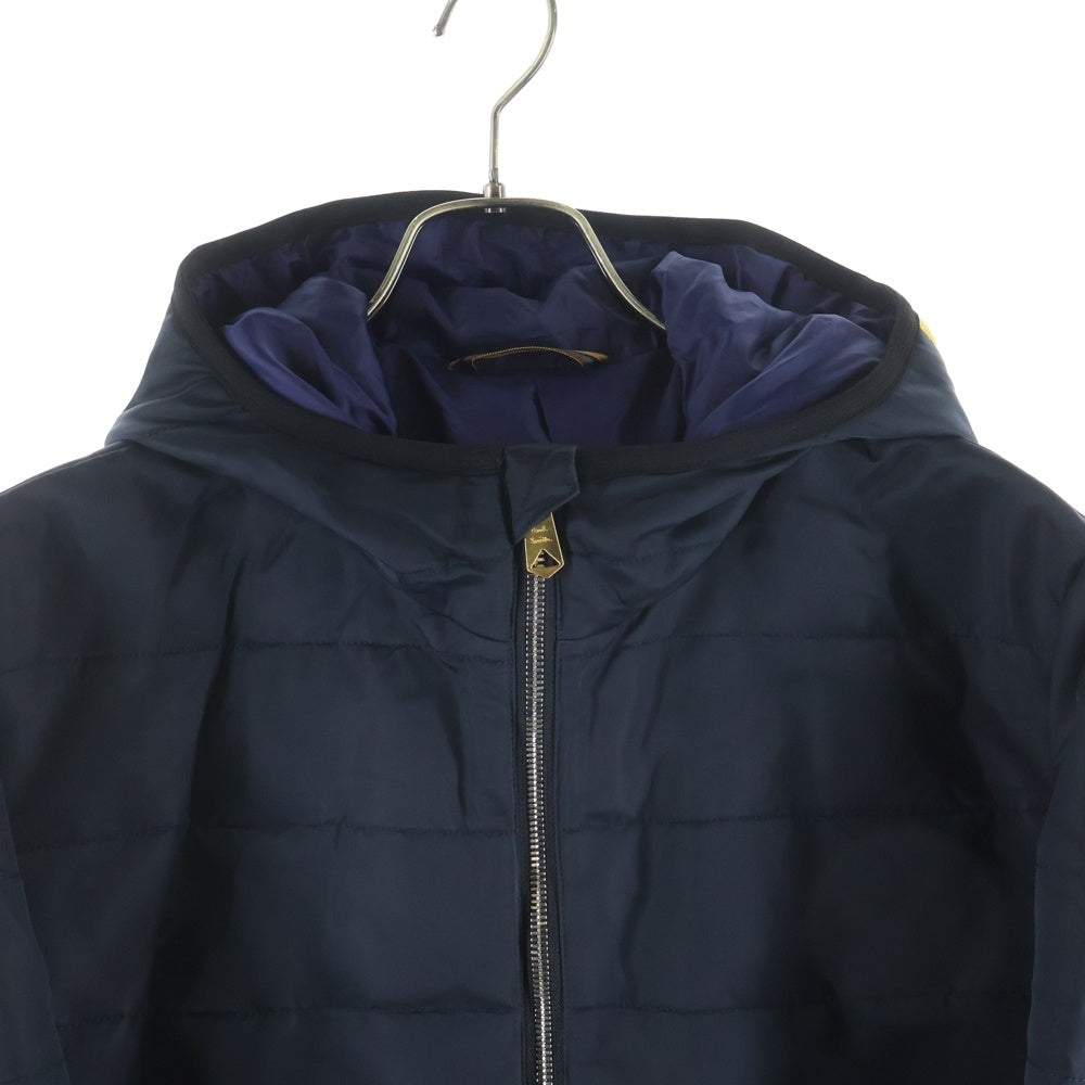Paul Smith(ポールスミス) 22AW ダブルジップ ストライプポイント フードパテッド ブルゾンジャケット ネイビー 223175612XB