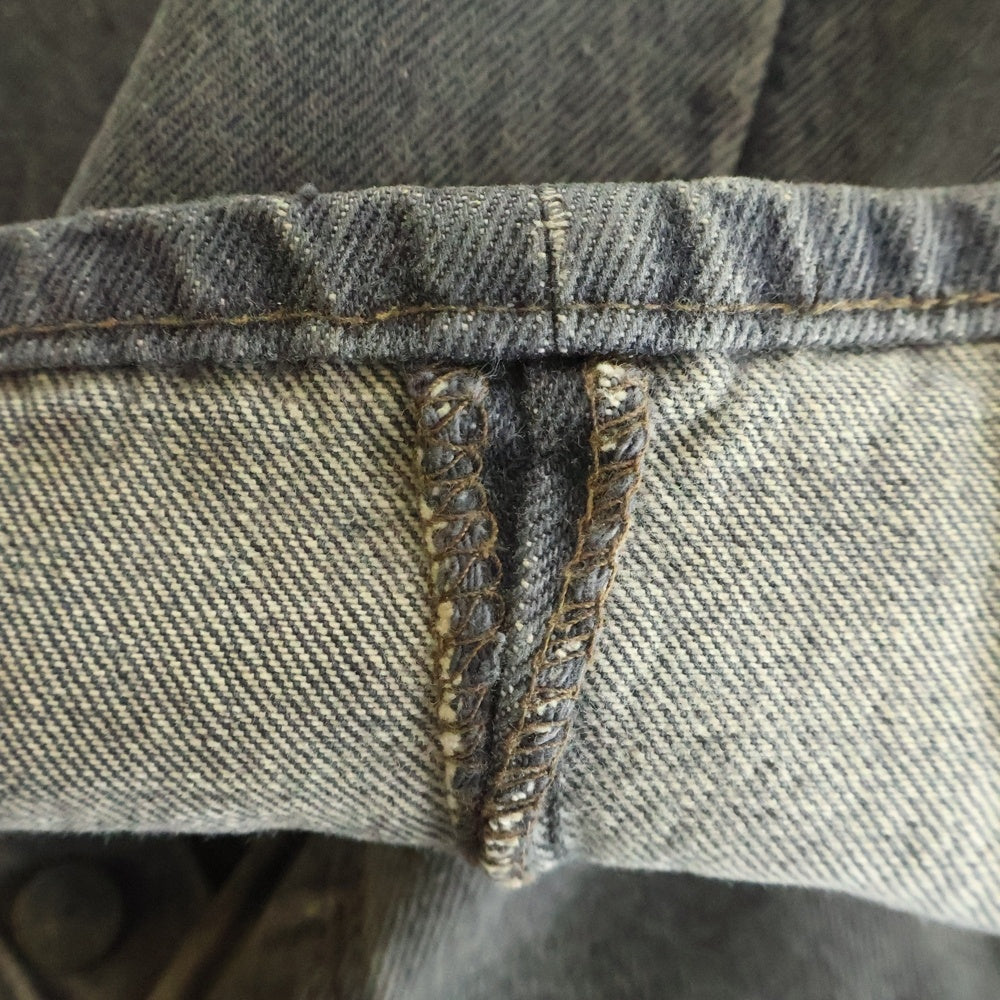 Levi's(リーバイス) 80s 501-0658 先染め ハチマル ブランクタグ ボタン裏653刻印 USA製 ボタンフライ ストレートデニムパンツ ブラック