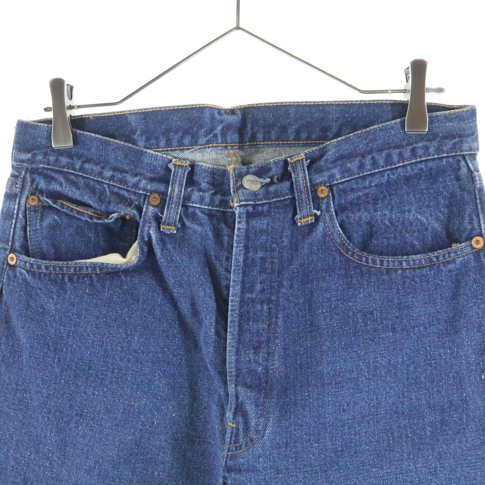 Levi's(リーバイス) 70S VINTAGE 501 66前期 スモールe 両面タブ 均等V ボタン裏6 ボタンフライ ストレートデニムパンツ インディゴ