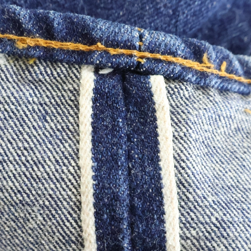 Levi's(リーバイス) 70S VINTAGE 501 66前期 スモールe 両面タブ 均等V ボタン裏6 ボタンフライ ストレートデニムパンツ インディゴ