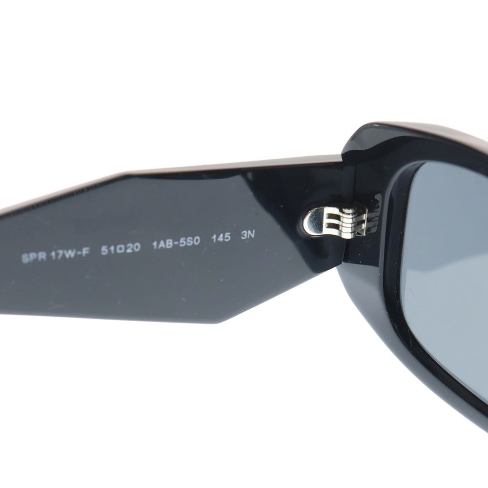 PRADA(プラダ) Symbole Sunglasses シンボル サイドロゴ スクエアシェイプ UVフレーム サングラス ブラック SPR17W-F