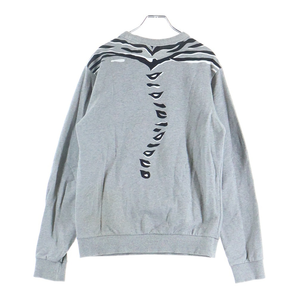 KENZO(ケンゾー) タイガー刺繍 クルーネック スウェットトレーナー グレー F855SW1824XD