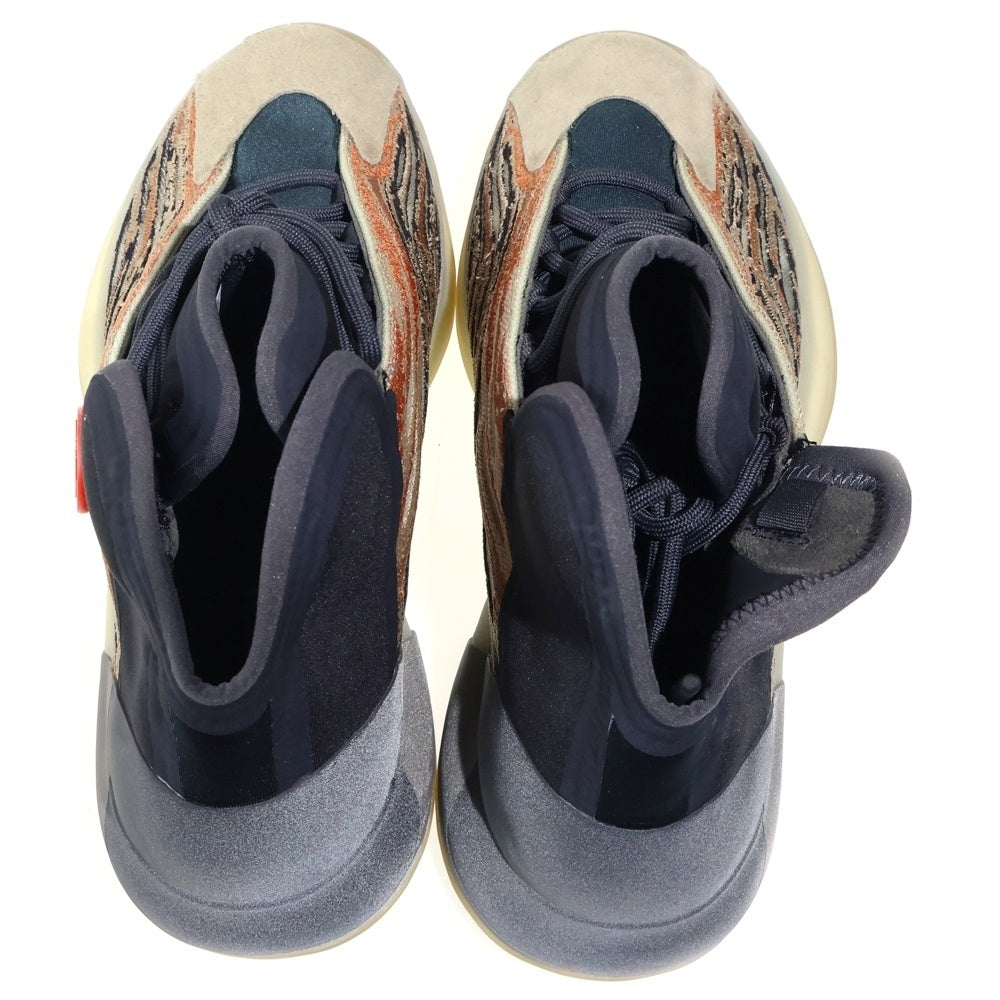 adidas(アディダス) YEEZY QNTM FLASH ORANGE イージー クオンタム ハイカットスニーカー グレー/オレンジ US8.5/26.5cm GW5314
