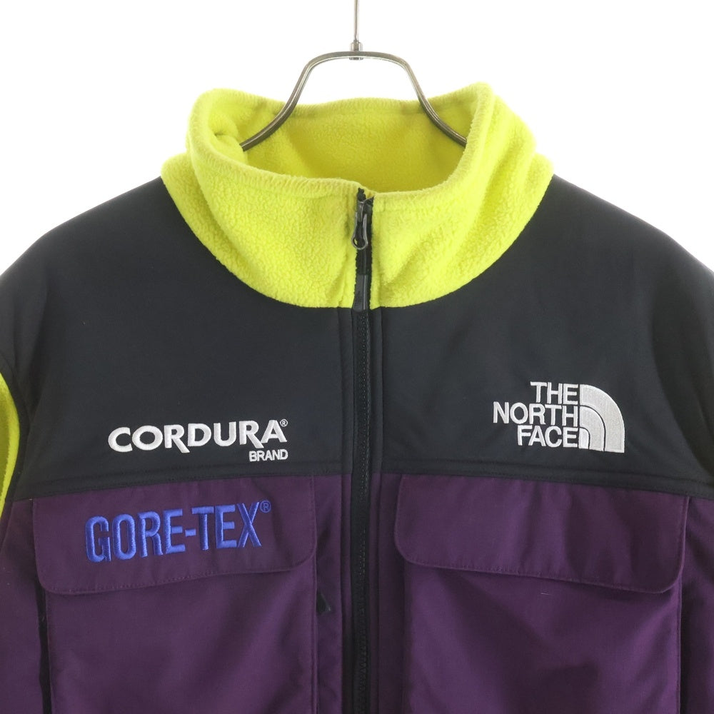 SUPREME(シュプリーム) 18AW ×THE NORTH FACE GORE-TEX Expedition Fleece Jacket ザノースフェイス ゴアテックス エクスペディション フリースジャケット イエロー/パープル NF0A3SE4