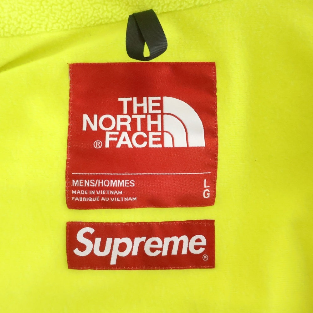 SUPREME(シュプリーム) 18AW ×THE NORTH FACE GORE-TEX Expedition Fleece Jacket ザノースフェイス ゴアテックス エクスペディション フリースジャケット イエロー/パープル NF0A3SE4
