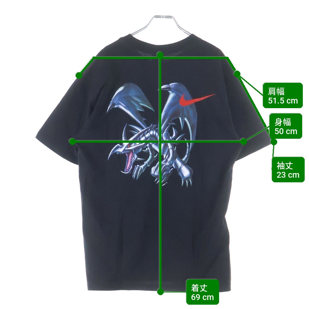 NIKE(ナイキ) ×Yu-Gi-Oh SOLO SWOOSH TEE ソロ スウォッシュ ロゴプリント クルーネック半袖Tシャツ カットソー ホワイト IO7985-100