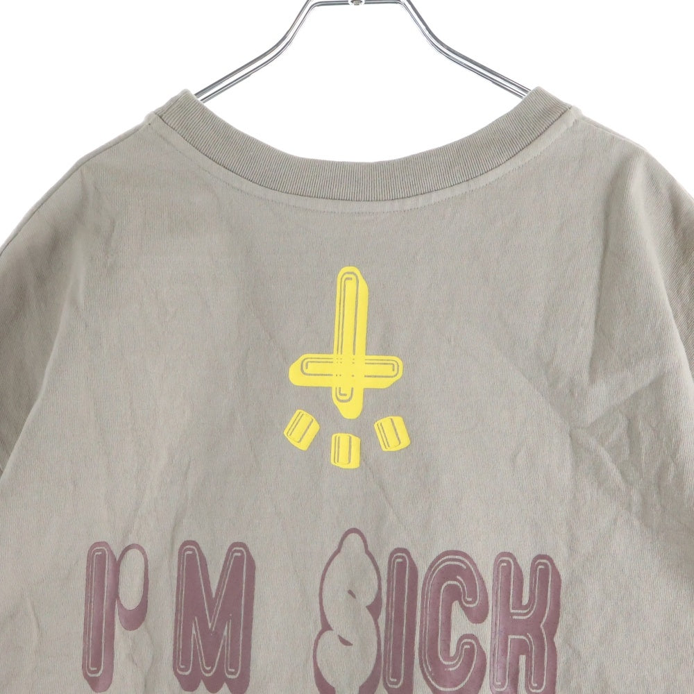 cvtvlist(カタリスト) 21SS CTLS I PILLS TEE グラフィックプリント クルーネック 半袖Tシャツ カットソー ベージュ 2101090307