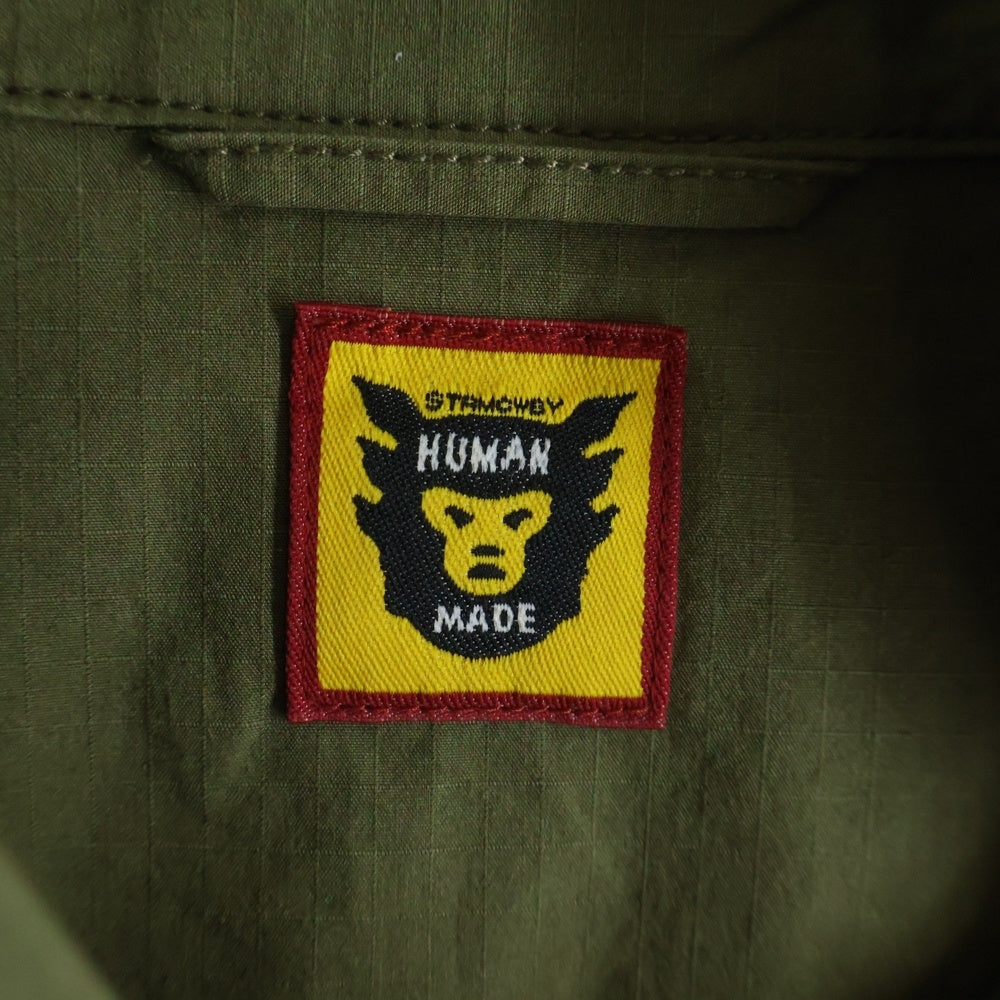HUMAN MADE(ヒューマンメイド) 21SS HUNTING L/S SHIRT ハンティング ミリタリー ボタンダウン 長袖シャツ カーキ