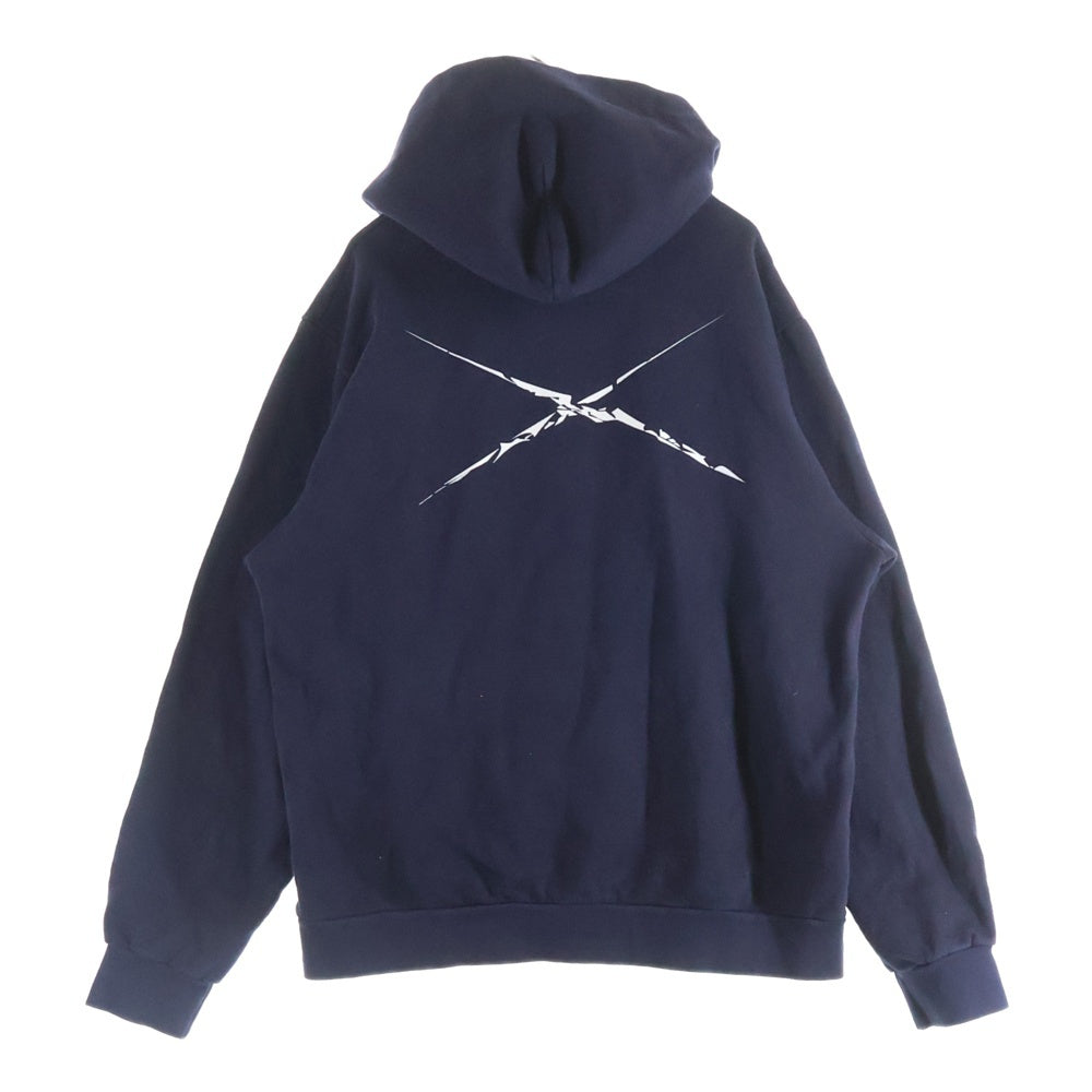 HUF(ハフ) 22AW × NEXUS7 20th Anniversary Believer Hoodie ネクサスセブン 20周年記念限定 ビリーバー プルオーバースウェットパーカー フーディ ネイビー PF00565