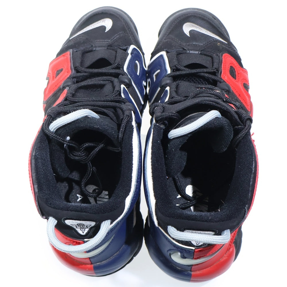 NIKE(ナイキ) AIR MORE UPTEMPO 96 BLACK AND UNIVERSITY RED エアモアアップテンポ ブラック アンド ユニバーシティレッド ハイカットスニーカー US7/25cm DJ4400-001