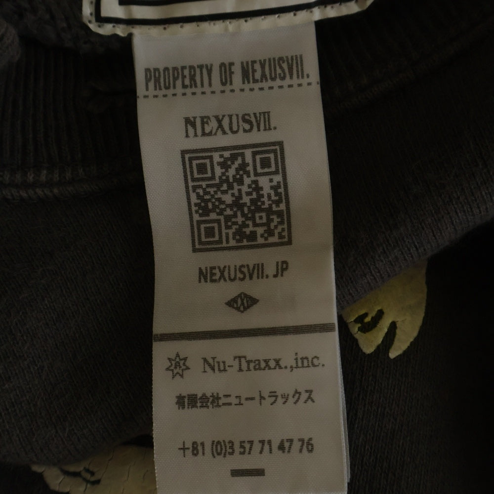 SAINT MICHAEL(セントマイケル) × NEXUSVII SUFFERING SAINTS CREW SWEAT ネクサスセブン 165着限定 サーファリング セント クルーネック スウェットトレーナー チャコールグレー