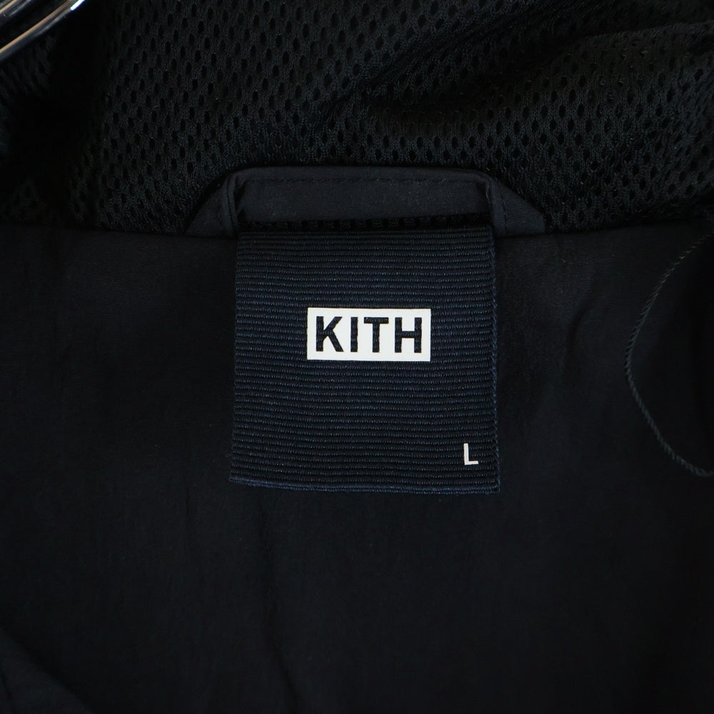 KITH(キス) 22SS Madison Jacket マディソン ナイロン フーデッド ジップアップジャケット ブラック KHM010108