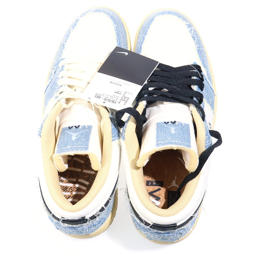 NIKE(ナイキ) AIR JORDAN 1 LOW SE World Make Japan エア ジョーダン 1 ロー ワールド メイク ジャパン ローカットスニーカー ホワイト/ブルー US10.5/28.5cm FN7670-493