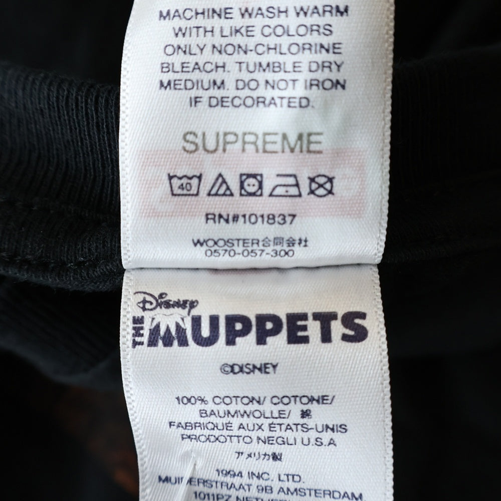 SUPREME(シュプリーム) 24SS Rowlf Tee ロルフ プリント クルーネック 半袖Tシャツ カットソー ブラック