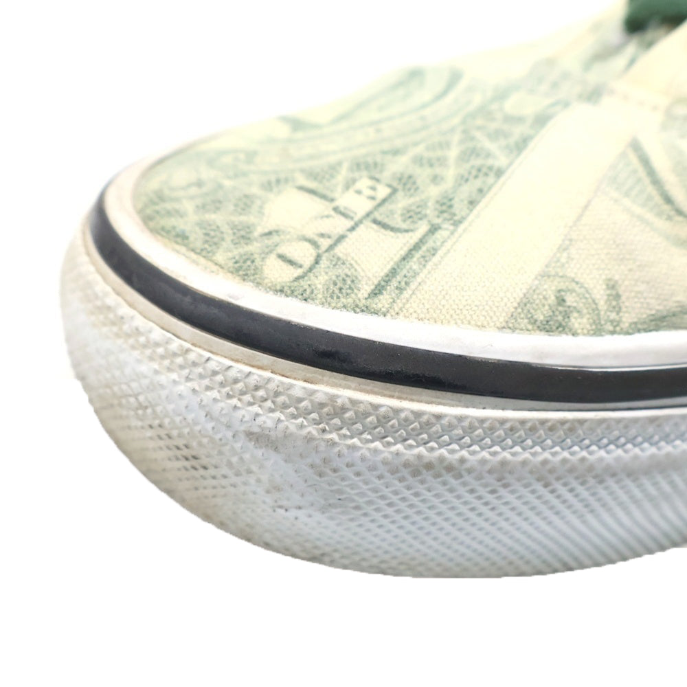 SUPREME(シュプリーム) 23SS ×VANS Skate Era Dollar Bill Green バンズ スケート エラ ダラー ビル ローカットスニーカー US9/27cm グリーン VN0A5FC9GRN