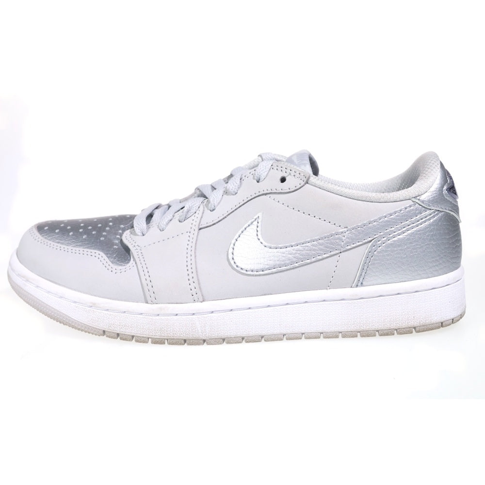 NIKE(ナイキ) AIR JORDAN 1 RETRO LOW OG SILVER エアジョーダン 1 レトロ ローカットスニーカー シルバー US9/27cm CZ0790-002