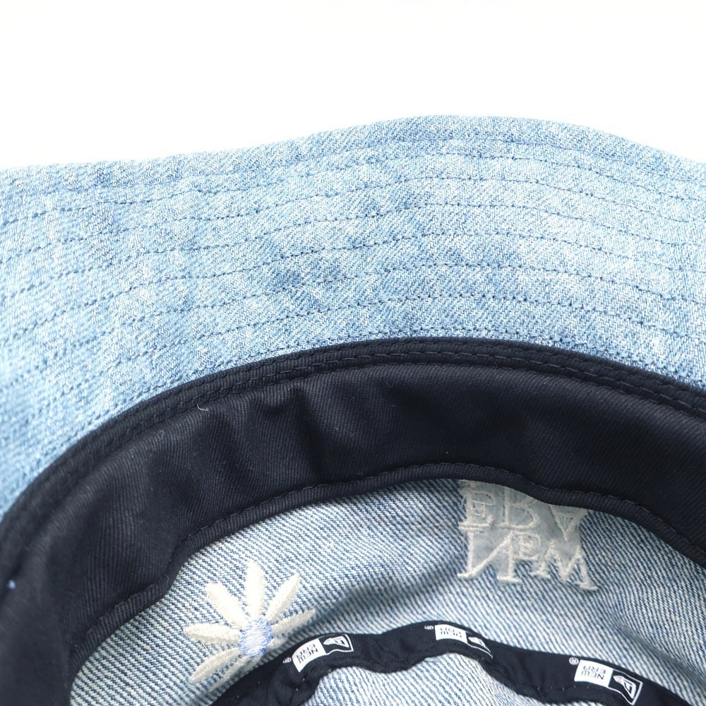 NEW ERA(ニューエラ) Flower Embroidery フラワー エンブロイダリー デニム バケットハット ライトブルー