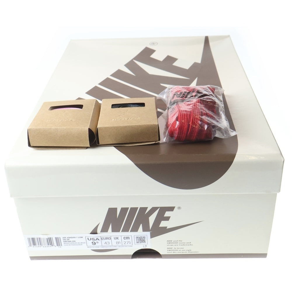 NIKE(ナイキ) ×TRAVIS SCOTT AIR JORDAN 1 LOW OG REVERSE OLIVE トラヴィススコット エアジョーダン 1 リバース オリーブ ローカットスニーカー US9.5/27.5cm DM7866-200