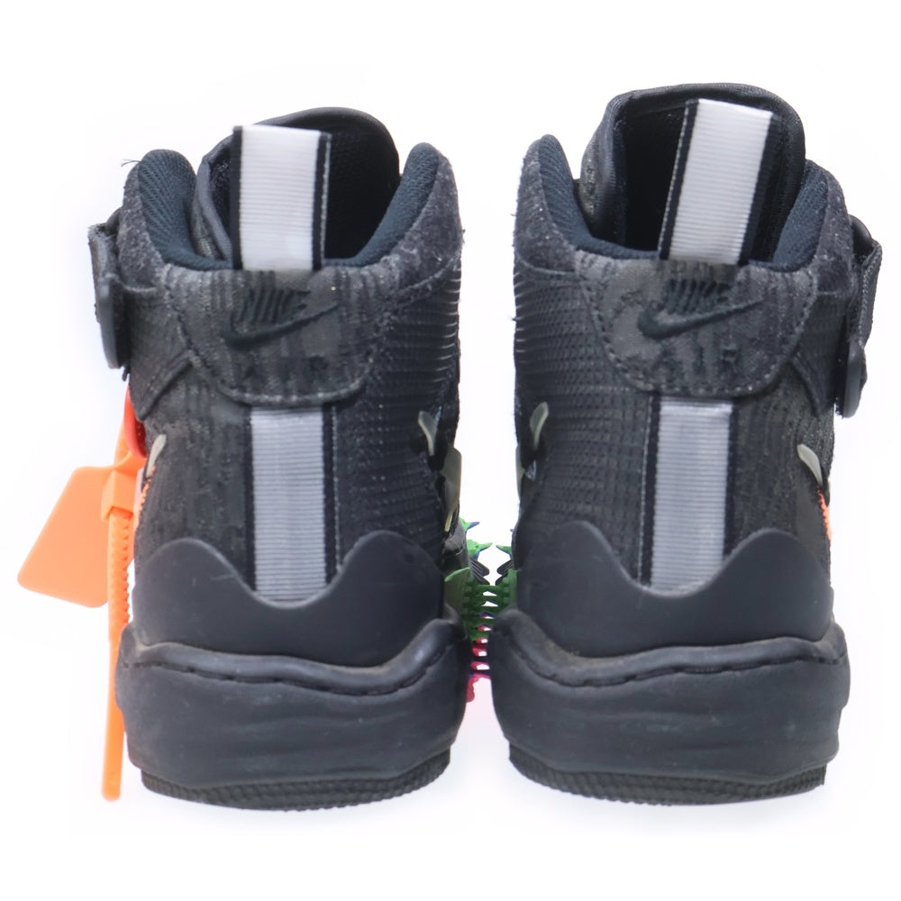 NIKE(ナイキ) ×OFF-WHITE AIR FORCE 1 MID SP オフホワイト エアフォース1 ミッドカットスニーカー ブラック US9/27cm DO6290-001